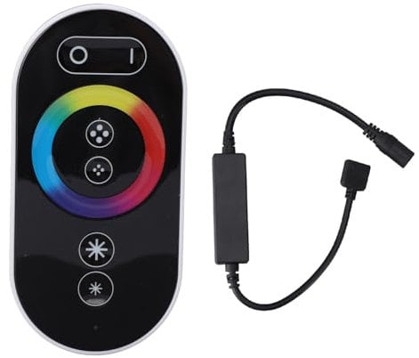RF-Dimmer-Controller, RGB-LED-Touch-Fernbedienung, 6 Tasten, Stufenloser Kabelloser RGB-LED-Dimmerschalter mit Vollem Touch für Streifenlicht-Thekenlicht DC5-24V