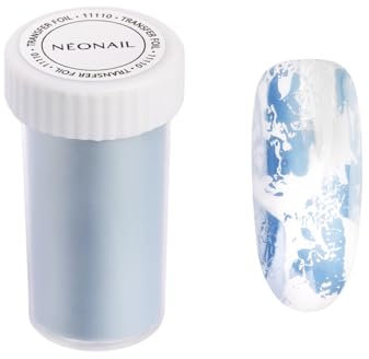 NÉONAIL Transferfolie Nail Art 28 Pastel Blue - Nagelfolie - Nagelfolie UV Härtend - Nagelfolien - Fingernägel Folie - Transferfolie Nägel - Blau