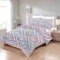 Geometrie Bettdecke 135x200 4 Jahreszeiten - Bettdecken Blumen - Ganzjahresdecke Patchwork - Waschbare Bettdecke ohne Bezug Nutzbar - Wende Muster Steppdecke mit 2 Kissenbezug - U-551