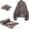Dasellfa Couverture de voyage - Coussin de voyage - Gadgets de camping - Coussin de plage - Poncho avec boutons - Couverture 3 en 1 - Pour femmes, hommes et enfants