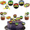 24 Stück Ninja Cupcake Toppers, Ninja Thema Kuchen Tortendeko, Ninja Warrior Kuchendeckel, Kinder Geburtstagstorte Dekoration für Papier Cupcakes, Muffins, Brot, Desserts, Jungen und Mädchen