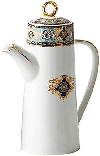 KJHTRED Bidon d'huile ou de vinaigre Anti-Fuite, Distributeur d'huile en céramique, Distributeur de Sauce soja en céramique, Burette d'huile/Sauce soja/vinaigre, Condiment Liquide, bidon