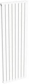 Radiateur blanc mural eau chaude vertical acier double lame | 180 x 60 cm 2 464 Watt chauffage central | 4 raccordements 15x21 (1/2) série NYTIA by NOYON & THIEBAULT