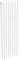 Radiateur blanc mural eau chaude vertical acier double lame | 180 x 60 cm 2 464 Watt chauffage central | 4 raccordements 15x21 (1/2) série NYTIA by NOYON & THIEBAULT