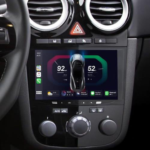 JUNHUA 2+32GB Autoradio für Opel Corsa c d h Vectra Astra Zafira Meriva Vivaro Twintop Signum Radio Android 14 Car Stereo GPS Navigation Stereo Bluetooth WiFi (Schwarz)