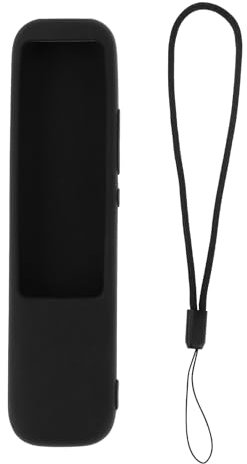 LT Easiyl Funda Protectora de Silicona para Control Remoto 17,6 X 4,3 Cm A Prueba de Golpes Antipérdida Compatible con TCL RC902N FMR1 Color Negro