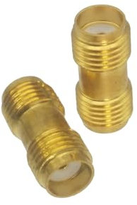 Supkancl 2 Stück Adapter SMA/RP-SMA auf MMCX/SMB/MCX/SMC Stecker & Buchse HF-Koaxialstecker gerade(Type 19)