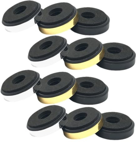 Veemoon 12pcs Speaker Isolation Pads Vibration Absorber for Subwoofer Stands Soft Eva Abs Material Noise Reducing Foot Mat for Audio Equipment Furniture Legs
