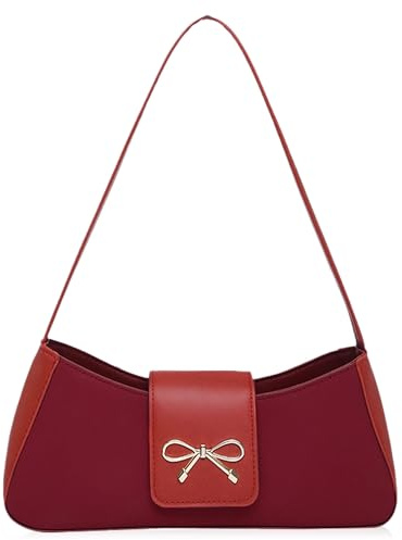 BACH AND BOUJEE Umhängetaschen Damen Geldbörsen Handtaschen Schleifen Geldbörse Y2K Tasche Mini Clutch Hobo Handtasche Kleine Umhängetasche