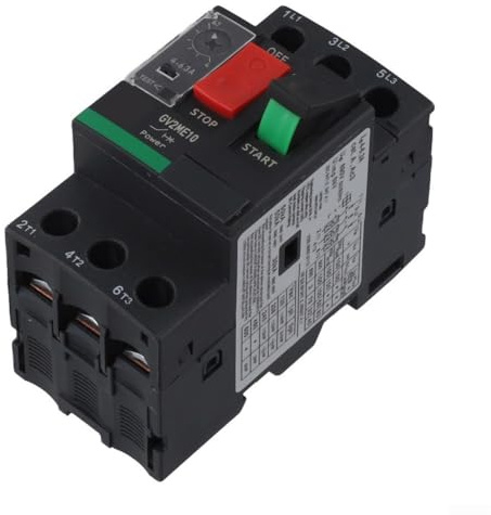 Yuanpgky Interruttore automatico motore, interruttore di protezione magnetica termica serie GV2 Sovraccarico Cortocircuito 1-32A Apparecchiatura industriale (GV2ME20C13-18A)