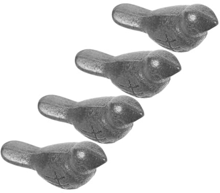 ERINGOGO 4pcs Cast Iron Bird Cooking Tool Natural Reusable Iron Supplement for Pregnancy Athletes for Soups Stews Teas