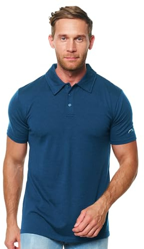 Merino.tech Polo Lana Merino Uomo - 100% Wool Traspirante Maglia Polo | Colletto Classico, Anti-Odore, Traspirante, Non Pizzica, Dall'ufficio al Tempo Libero, Lavabile, 180g/m² Manica Corta e Lunga