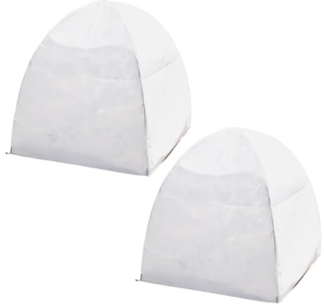 Genérico Frostschutzdecken für Pflanzen, 2 Stück, Atemschutz, 55 x 55 cm, atmungsaktiv, frostsicher, für Vögel, Kaninchen, Sträucher, Obstbaum, Hof