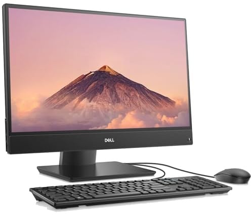 Dell OptiPlex 5260 All-in-One Windows 11 Pro Computer Desktop PC, 21,5 Zoll AIO FHD (1920 x 1080), Intel Core i5-8500, 16 GB RAM, 512 GB SSD, WLAN, Bluetooth, Keyboard & Maus (wiederaufbereitet)