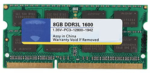 Generic RAM DDR3L, Memoria per Laptop Ad Alte Prestazioni da 4 GB 8 GB 1333 Mhz 1600 Mhz, con Dissipazione del Calore e Resistenza, per Notebook Compatibili (1600 8)