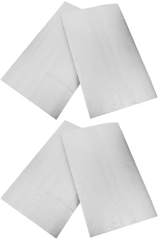 HONITANO Lot de 4 Panneaux D'isolation Phonique et Thermique 50x30 Cm Épaisseur 10 Mm, Tapis Isolant Mural Autocollant pour Maison et Extérieur, du Bruit et Protection L'humidité