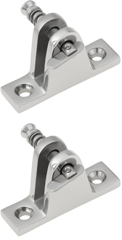 ECSiNG 2 Piezas Bisagra de Cubierta Superior Bimini de Acero Inoxidable 316 para Barco Marino Montaje de 90° para Soporte de Marco de Toldo