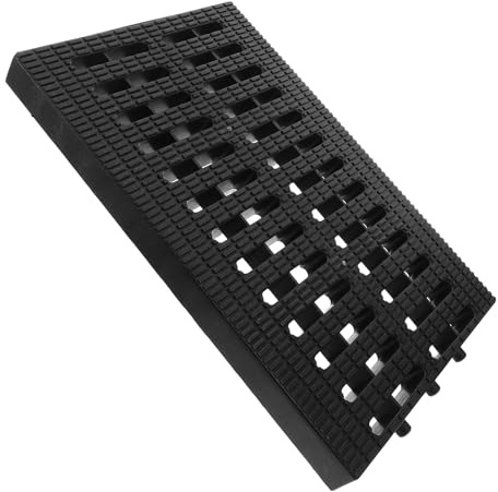 LIFKICH Rejilla de Drenaje para Exteriores y Cocina, Cubierta de Plástico para Canal de Agua 12.2X7.87X0.86 Pulgadas, Uso en Patio y Alcantarillado