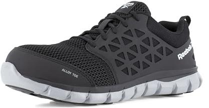 Reebok Work Men's Sublite Cushion Alloy Toe Comfort Athletic Shoe Black - 11 Medium
