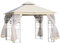 Outsunny Tonnelle Barnum Style Colonial Double Toit Toiles moustiquaires Amovibles 3L x 3l x 2,8H m Beige