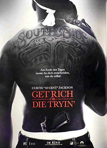 Get Rich or Die Tryin' - Curtis '50' Jackson - Filmposter A1 84x60cm gerollt