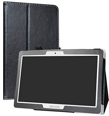 Labanema Archos 101 Oxygen 4G Coque, Slim Fit Cuir PU étui Housse Fin et Pliable pour 10.1 Archos 101 Oxygen 4G Tablette - Noir