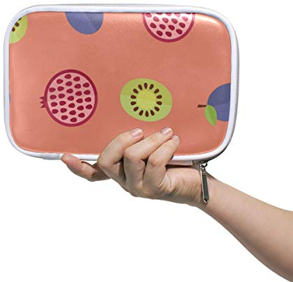 FANTAZIO Pitaya und Kiwi Federmäppchen, große Kapazität, Stifttasche, Make-up-Tasche, langlebig, ideal als Geschenk für Studenten