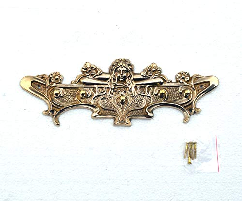 Graf von Gerlitzen Messing Antik Model Jugendstil Kleider Haken Kleiderhaken Garderobe Garderobenhaken H101P