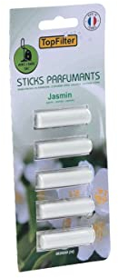 Top Filter 0820550, Sticks Profumatore per Aspirapolvere Gelsomino, Bianco