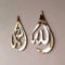 Islamische Wandkunst Allah (cc) Mohammad (Pbuh) Kalligraphie Schwarz oder Gold/Silber Acryl Holz Dekor, Moderne muslimische Kunst Heimdekoration Geschenke (20,3 x 30,5 cm, Gold Finish)