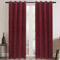 Rose Home Fashion Samt Verdunkelungsvorhänge Set mit Ösen, 2 Paneele Thermoisoliert Samt Vorhänge für Wohnzimmer Schlafzimmer 66 x 54 (B x L), Burgund