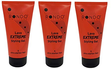 Rondo Lava Extreme Haargel Ultra Fix 175ml Haargel Hairgel Stylinggel (3 Stück)