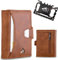 KJENIUS Michelangelo | Geldbörse Herren Ohne Münzfach + Multitool 46 in 1 | Leder Geldbeutel Kartenetui Herren RFID Schutz - Portmonee Herren Slim Wallet | Gadgets Kleine Geschenke für Männer