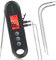 INKBIRD Termometro Cucina Professionale,Termometro Carne Barbecue 2 in 1 Ricaricabile, Display LCD,Alimenti,Forno(IHT-1P+ 2 Sonda Esterna)