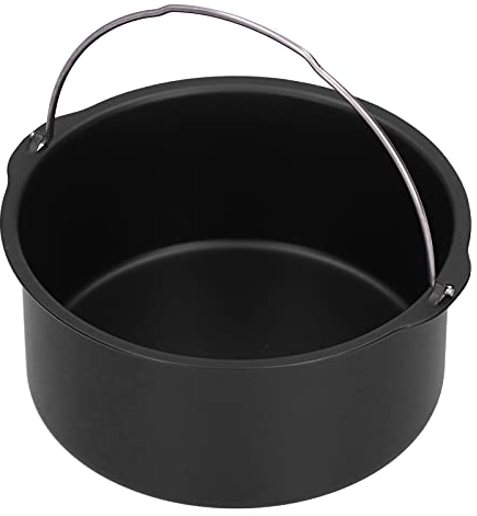 Accessori per barili di torta per friggitrice ad aria, strumento per la cottura di torte da 6 pollici/7 pollici/8 pollici per tutti i tipi di friggitrici elettriche e piroscafi(8in)