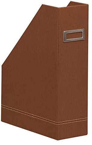 Rhodia 194539C - Stehsammler 10x25x31 cm, elegant aus Kunstleder, ideal für Zeitungen und Unterlagen, 1 Stück, Kupfer