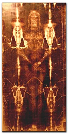 LIIJPGG Wandbild, Motiv: Shroud of Turin, Perpignan, Kathedrale, dekoratives Gemälde, Leinwand, Wandkunst, Wohnzimmer, Poster, Schlafzimmer, Gemälde, 40 x 80 cm