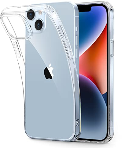 ESR for iPhone 14 Plus Case, Clear Case Comaptible with iPhone 14 Plus, Shockproof Thin Slim Silicone Cover, Yellowing-Resistant Slim Transparent TPU Phone Case, Project Zero Series, Clear