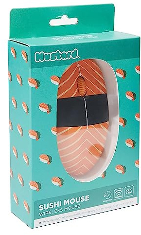 Mustard M11046B Sushi Wireless Mouse, Yellow
