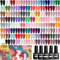 JODSONE 100 PIEZAS Kit de Esmalte de Uñas de Gel No Wipe Soak off Base Coat y Matte Glossy Top Coat Esmalte de Gel Colecciones Regalos para los amantes de la manicura