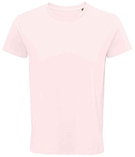 COOZO Hommes Croisé Biologique T-Shirt - Rose Pâle - 3XL