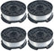 Realman Lot de 4 bobines AF-100 et ligne pour Black & Decker GL30 GL40 GL280 GL301 GL340 GL420XC GL423 GL430S GL4525 GL5028 GL530 GL540 GL544 GL545 GL50 GL5560 GLL 56PXC GL570 GL570C GL580 GL580C
