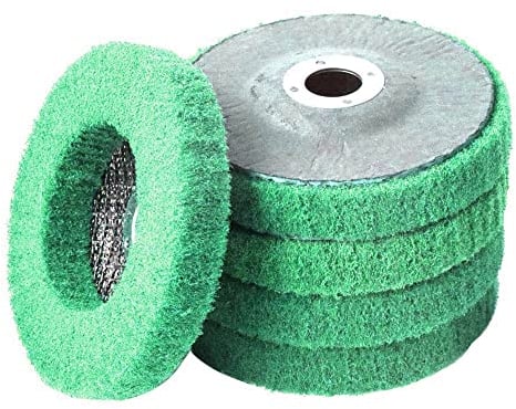 CSD Scheibe Schleifscheibe, Grobreinigungsscheibe Reinigungsscheibe für Winkelschleifer Reinigen, Entfernen von Farbe Rost Schweißnähte und Oxidation (5 Stücke-100 * 15mm)