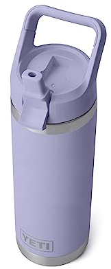 Yeti Rambler 18 oz Bottle, Vacuum Insulated, Stainless Steel with Straw Cap, Cosmic Lilac