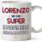 MUGFFINS Tazas Personalizadas para INGENIERO AERONÁUTICO hombre - En Italiano - Sei Super - 11 oz / 330 ml - Regalo Personalizable original y divertido