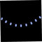 ibasenice 2 Stück Schnur Totenkopf Lichterketten Partydekoration Led-skelettlichter Gruselige Schädellampen Schädelkopflicht Schreckliche Schädellichter Pvc Halloween Blutig