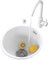 Fregadero Cocina Fregadero Fregadero Nueva Barra Fregadero Redondo Fregadero De Acero Inoxidable 304 Fregadero Redondo Blanco Lavabo Individual Balcón con Dispensador De Jabón Grifo Ordinario
