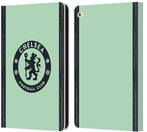 Head Case Designs Offizielle Chelsea Football Club Third 2023/24 Bausatz Leder-Wallet-Hülle Kompatibel mit Apple iPad Air 2 (2014)