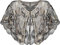VILOREE Damen Umschlagtücher Stola für Abendkleid 1920s Retro Schal Hochzeit Party Braut Schal Gatsby Kostüm Accessoires Schwarz & Gold (57)