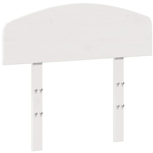 vidaXL Kopfteil Weiß 90 cm Massivholz Kiefer